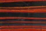Polished Tiger Iron Stromatolite Slab - Billion Years #162007-1